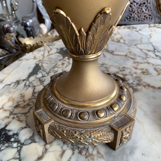 Antique French Mixed Metal Bronze Amphora Vases Set Of 4 Chairish