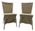 Canvas Dining Chairs by Gerard Van Den Berg, Set of 2 For Sale