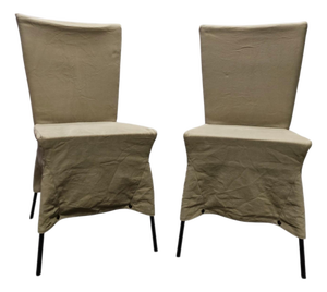 Canvas Dining Chairs by Gerard Van Den Berg, Set of 2