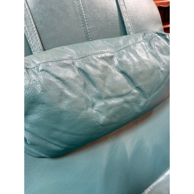 Teal Nepsco Bentwood ‘Backsaver’ Recliner, Vintage For Sale - Image 8 of 12