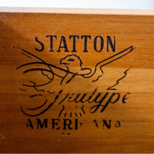 Statton Cherry Sideboard W. Inlay Work & Gallery For Sale - Image 18 of 18