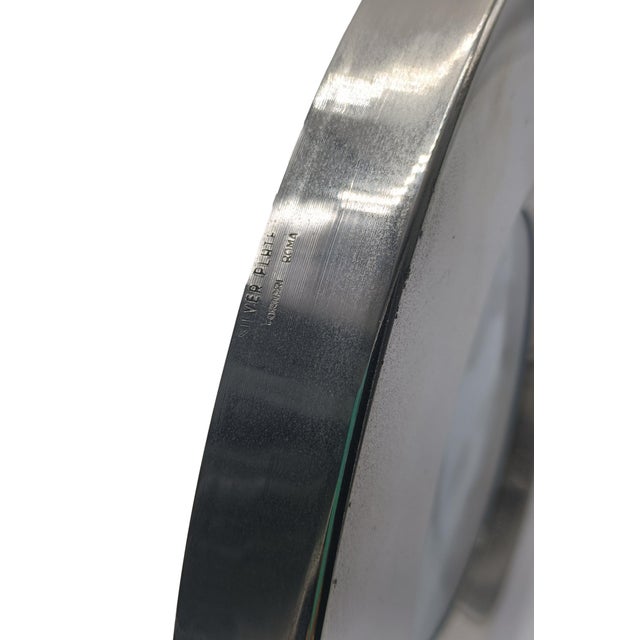 Round Roma Silverplate Photo Frame from Argenteria Fornari, Italy, 1970s For Sale - Image 4 of 6