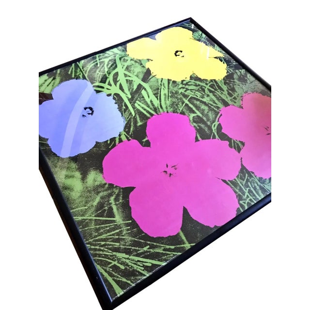 1990s Vintage Andy Warhol Estate Flowers Screen Print For Sale - Image 5 of 9