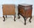 French Louis XV Style Wooden Nightstands, 1940, Set of 2 For Sale - Image 12 of 15