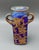 Mid-Century Modern Mid 20th Century Anca Podaru Ama Romanian Copper Overlay Handled Art Glass Nouveau Vase For Sale - Image 3 of 10