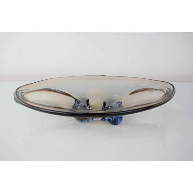 1960s Mid-Century Art Glass Bowl by Zelezno Borske Sklo, 1960s For Sale - Image 5 of 9