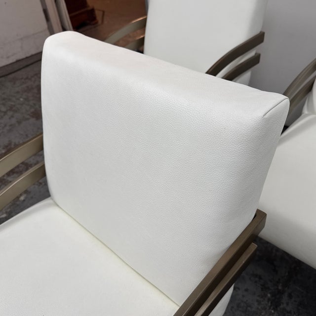 Milo Baughman Style Cantilever Dining Chairs, Set of Six For Sale - Image 10 of 12