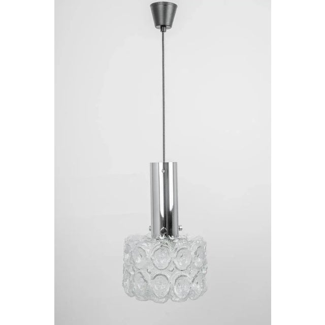 Glass and Chrome Pendant by Helena Tynell for Limburg, Germany, 1970s For Sale - Image 10 of 13