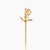 Vintage 14k Gold, Pearl, & Enamel Figural Rapier or Dueling Sword Stickpin For Sale In Philadelphia - Image 6 of 8