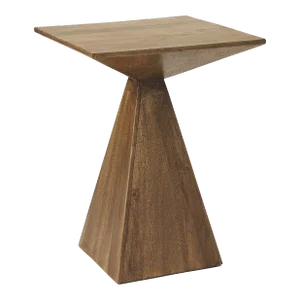 Titus Modern Wood End Table, Light Brown
