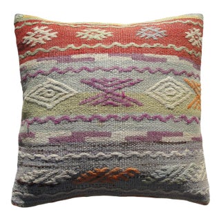 Pillow Cover Made From Kilim Rug For Sale