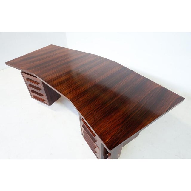 Mid-Century Modern Desk in Wood, Italy, 1960s For Sale - Image 14 of 17