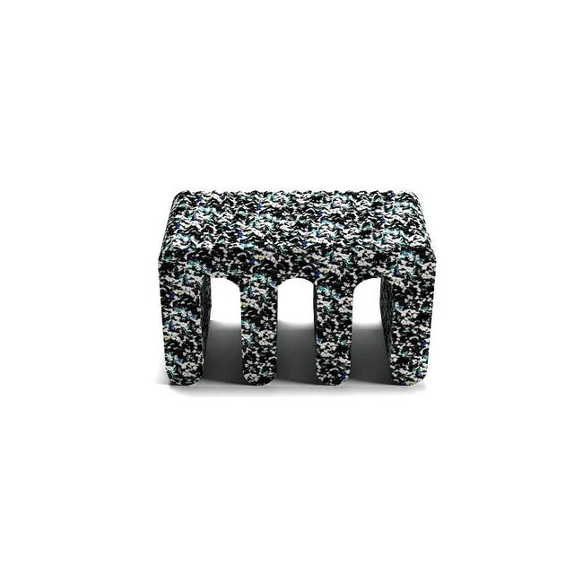 Black Sphinx Recycled Benches by Clemence Seilles, Set of 2 For Sale - Image 8 of 9