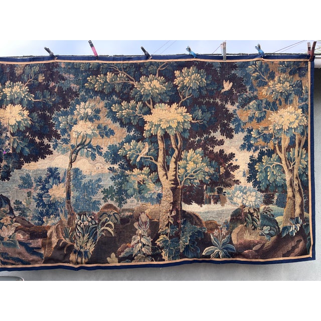 French 18th Century Verdure Tapestry With Birds For Sale - Image 3 of 11