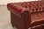 2020s Chesterfield Style Oxford Red Leather Sofa For Sale - Image 5 of 17