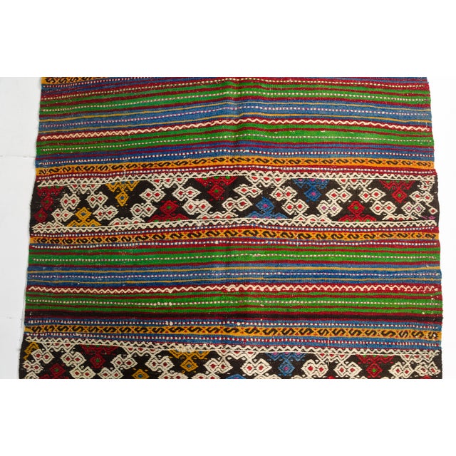 One a Kind Vintage Anatolian Kilim Rug For Sale - Image 9 of 11