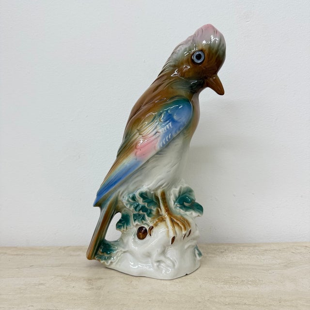 Vintage Porcelain Parfume Lamp Bird, 1950s For Sale - Image 9 of 18