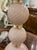 Very pretty pair of pink swirl Murano glass lamps in a subtle shade of pink. Makes an elegant statement that is sure to...