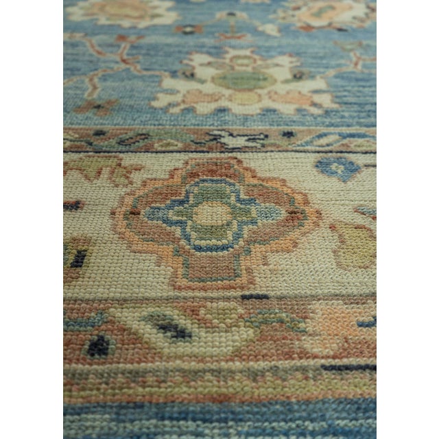 Turkish Turkish Oushak Old Wool Rug 9'3" x 12'5" #20014 For Sale - Image 3 of 8