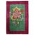 An authentic full pile condition mid-20th century, Chinese Art Deco Mta rug with a large floral design on a green field...