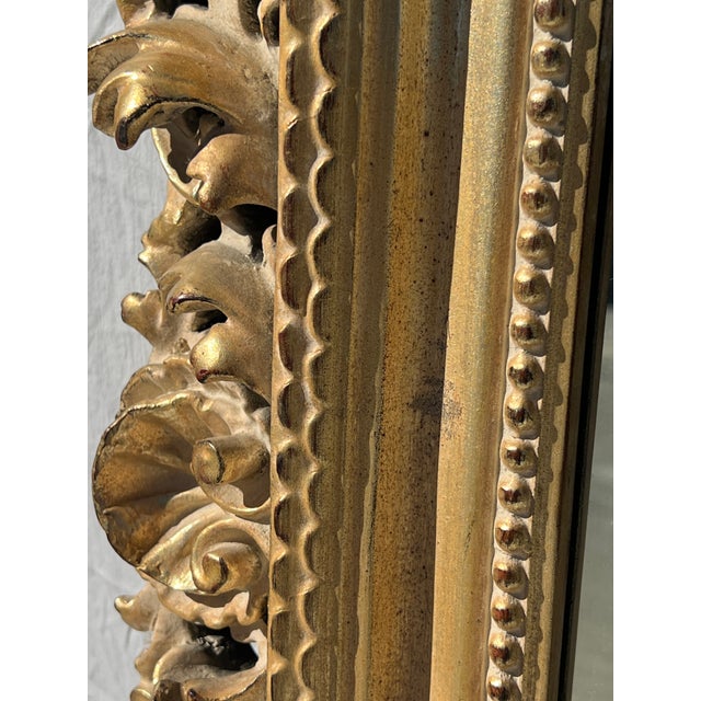 Vintage Florentine Style Shell & Acanthus Leaf Mirror For Sale - Image 15 of 17