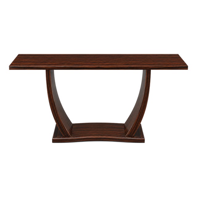Mid Century Modern Console Table Custom Finish For Sale