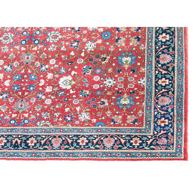 Persian Vintage Persian Varamin Rug For Sale - Image 3 of 15