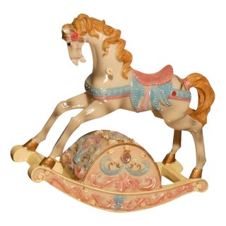Rocking Horse Music Box, 1980s For Sale