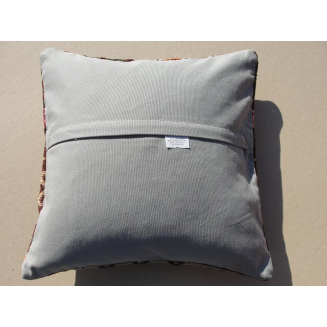 Red Kilim Rug Pillow Cover For Sale - Image 8 of 8