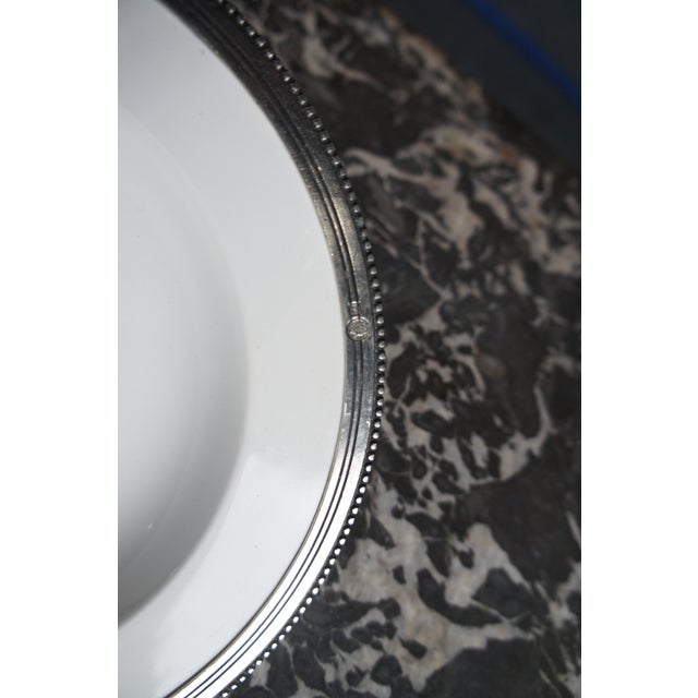 Late 20th Century Arte Italica Marinoni Tuscan Pewter & Porcelain Dinnerware Place Settings- 37 Pieces For Sale - Image 6 of 11