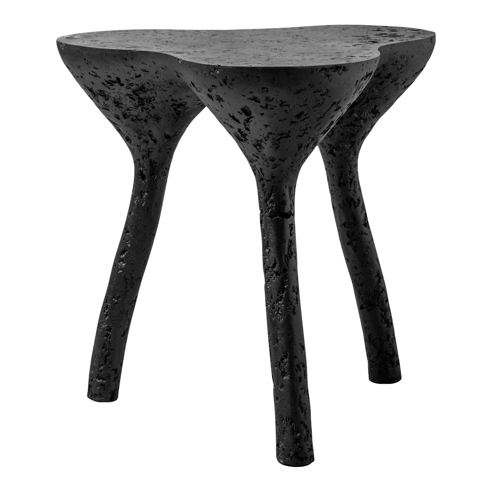 Black Sculptural Coffee Table, Accent Furniture by Donatas Žukauskas