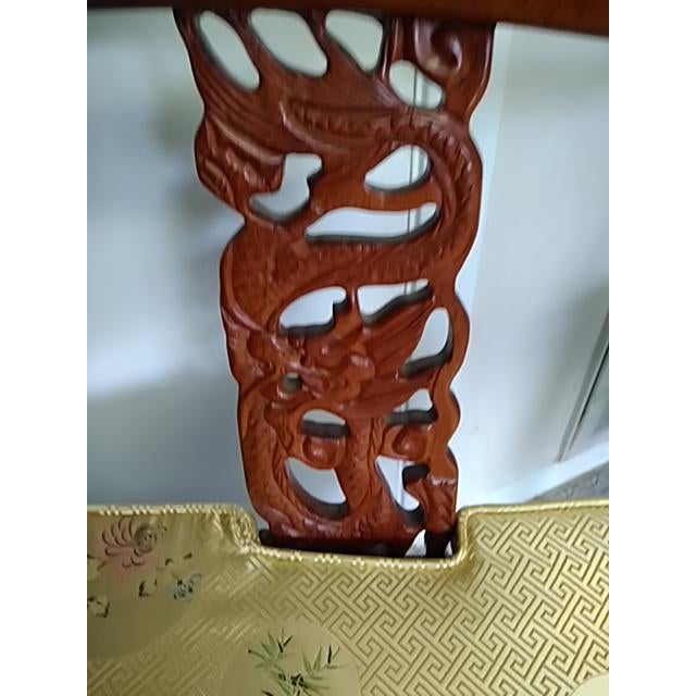 Chinese Solid Rosewood Corner Chairs A Pair