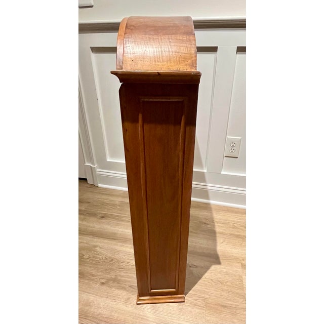 Early 20th-Century Italian Wood Cabinet With Mesh Wire Door, Lock, Key and Jade Butterfly Tassel For Sale - Image 10 of 12