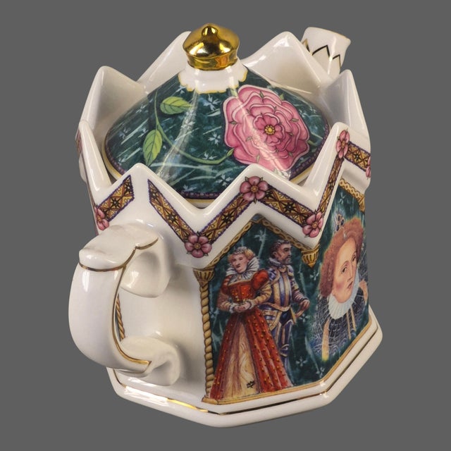 Late 20th Century Vintage Gothic Style James Sadler England Queen Elizabeth I Tea Pot For Sale - Image 5 of 10