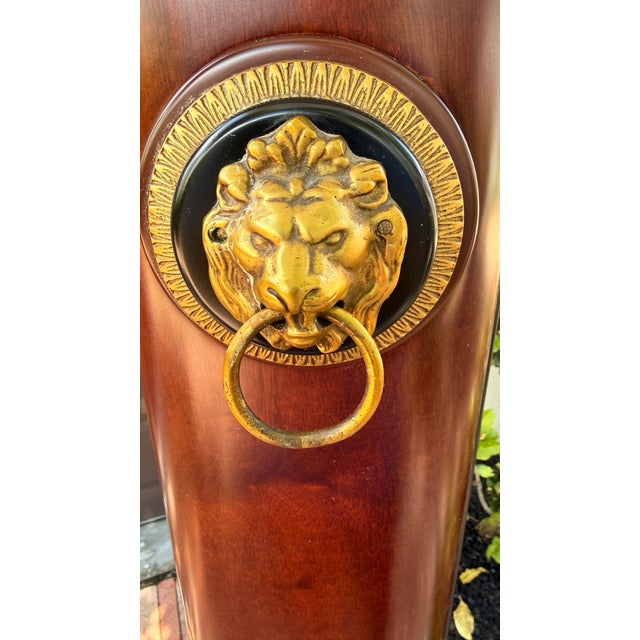 Infinity Furniture Import Empire Neoclassical Alabaster & Bronze Floor Lamp For Sale - Image 11 of 12