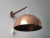 1960s Teak & Brass Swivel Wall Lamp with Copper Shade, 1960s For Sale - Image 5 of 6