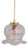 Scalloped Clear Crystal Pendant Light, 1890s For Sale