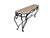 Monumental Spanish Revival Wrought Iron Console Table With Travertine Top For Sale - Image 13 of 14