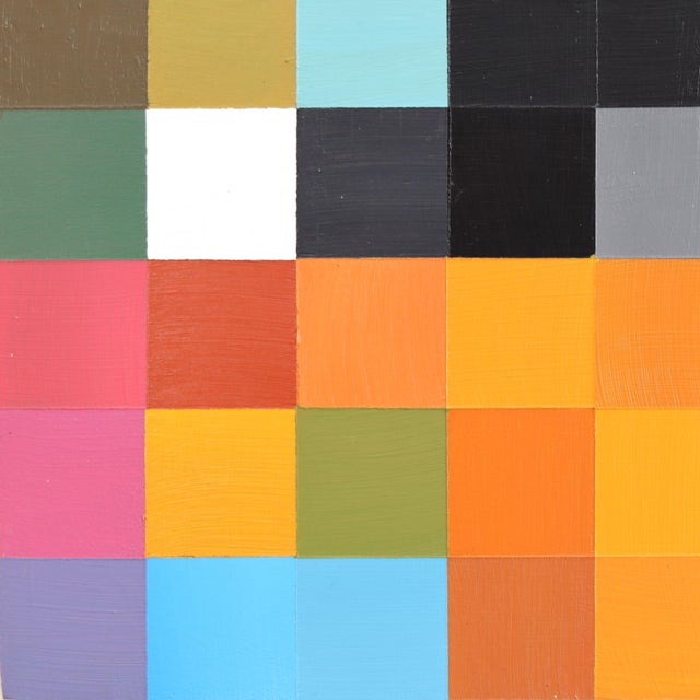 154 Squares v.2 - Modern Color Drenched Abstract Geometric Acrylic Painting by Brandon Neher For Sale - Image 4 of 9