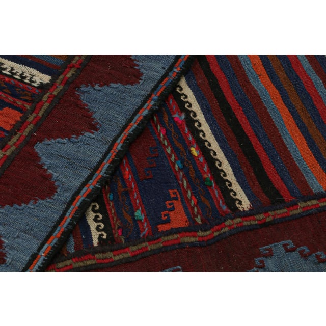 Textile Vintage Afghan Baluch Kilim Runner Rug, With Geometric Patterns From Rug & Kilim For Sale - Image 7 of 7