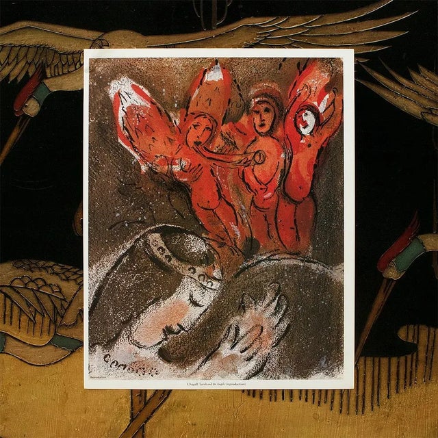 The School of Paris 1987 After Marc Chagall "Sarah and the Angels", Second Edition Full-Color Print For Sale - Image 3 of 9