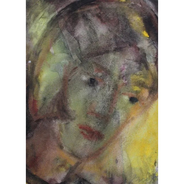 Modern Dzidra Ezergaile, Reflections, 1960s, Watercolor on Paper For Sale - Image 3 of 3