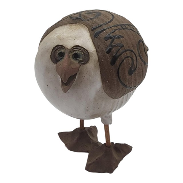 Late 20th Century Studio Pottery Seagull Sculpture by Susan Davis For Sale