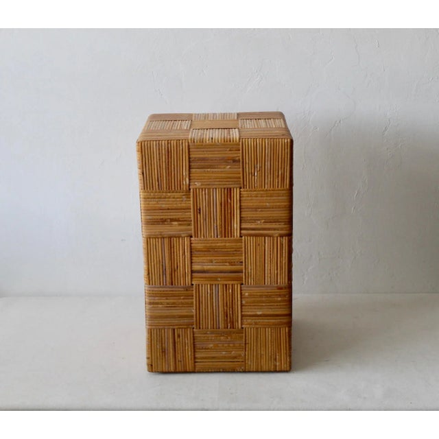 Harvey Probber Artisan Cane Stool For Sale In Miami - Image 6 of 13