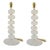 Pair of mid-century modern Murano glass pebbles table lamps, Italy 1990s. The pair of table lamps is made of thick and...