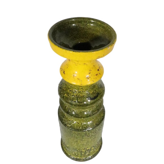 Mid Century Bitossi Candlestick Marked Rosenthal Netter 61/6 Italy For Sale - Image 9 of 11