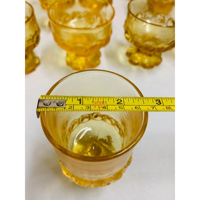 Canary Yellow Vintage Franciscan Canary-Yellow Brutalist Glasses- 19 Pieces For Sale - Image 8 of 13