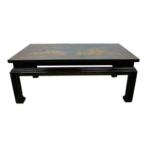 Vintage Hand-Painted Chinese Style Coffee Table