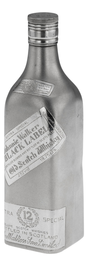 Small 20th Century Novelty Silver Whisky Bottle from Johnnie Walker