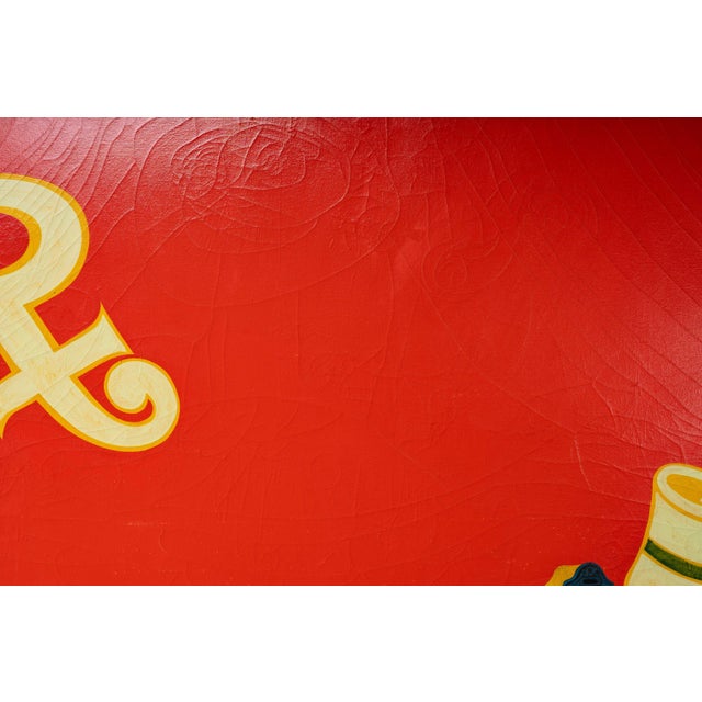 Red 1960s Howard Hack Window Series Oil Painting For Sale - Image 8 of 17